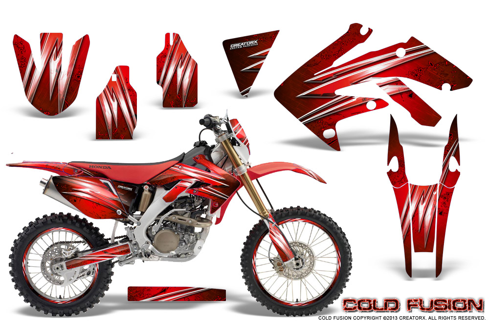 Honda CRF 250X 04-12 Graphics Kit Cold Fusion Red NP Rims